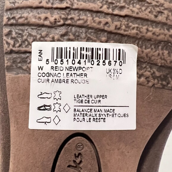 Clarks Reid Newport Women's Cognac Leather Strappy Slide Sandals Size 6 M - Picture 10 of 10